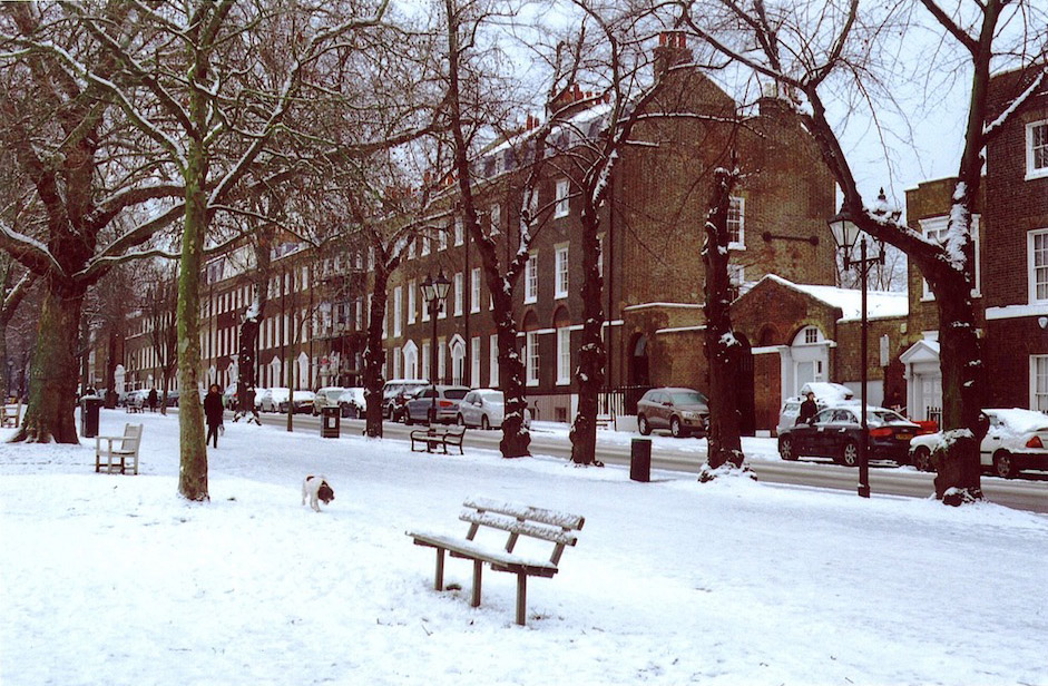 snowy england